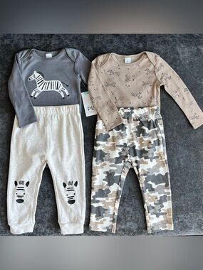 NWT PL Baby Zebra 4 Piece Mix and Match Set